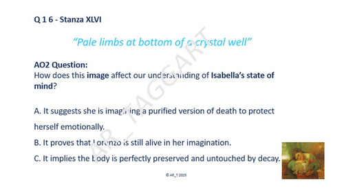 KEATS ISABELLA - AO2 QUIZ - Animated PPT | A Level Lit B | AR_T Keats ...