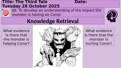 A Monster Calls English Key Stage 3 Unit of Work | Teaching Resources