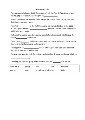 A Monster Calls English Key Stage 3 Unit of Work | Teaching Resources