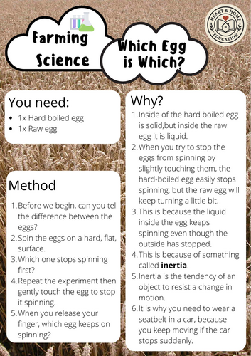 Farm Science Experiments for Kids | STEM Activities for School ...