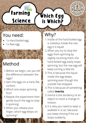 Farm Science Experiments for Kids | STEM Activities for School ...