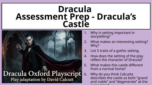 Dracula's Castle - Creative Writing Assessment