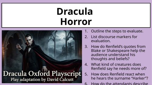 Dracula (Play) - Horror (Act 3 Scene 3&4)