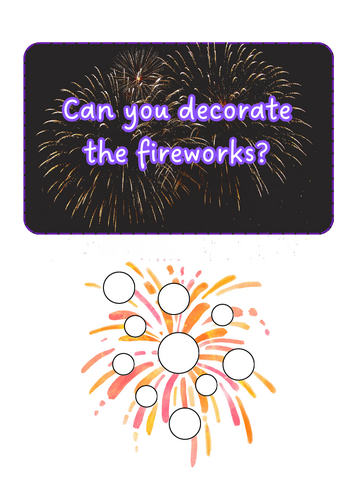Bonfire Night - Firework loose parts