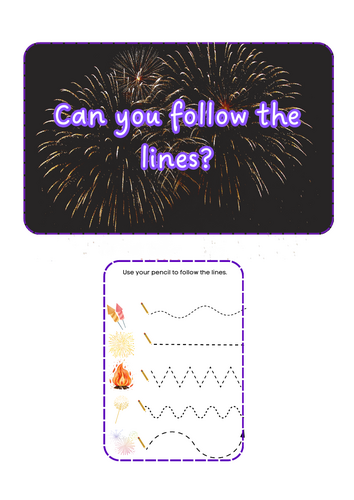 Bonfire Night - Pencil Control