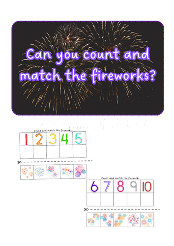 Bonfire Night - Firework subitising