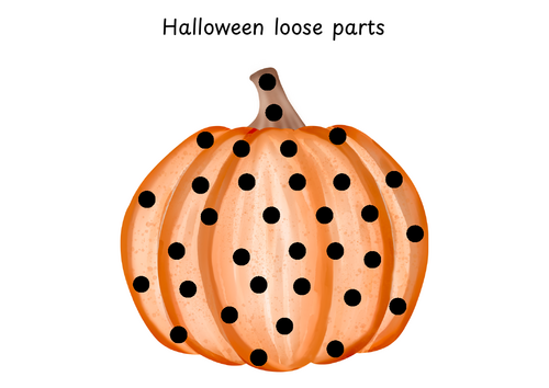 Halloween loose parts