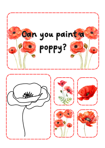 Remembrance Day - Paint a poppy