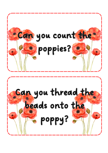 Remembrance Day - Poppy counting