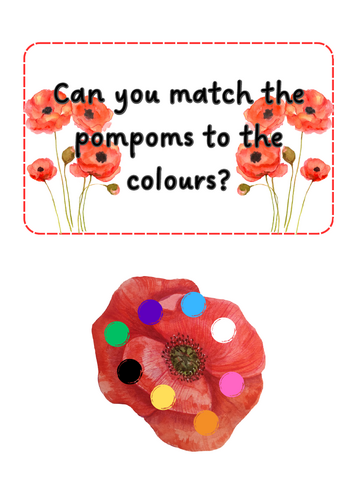 Remembrance Day - pompom match