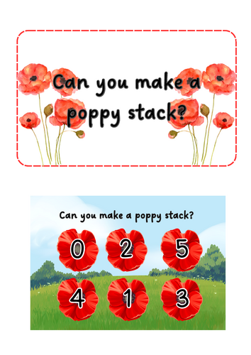 Remembrance Day - Poppy stacks