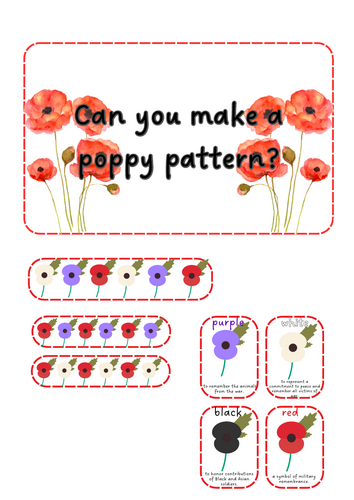 Remembrance Day - Poppy patterns