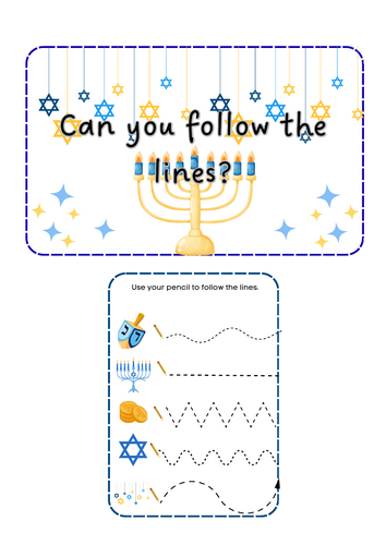 Hanukkah - pencil control