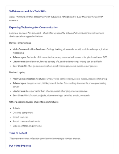 ASDAN Life Skills - Literacy - Communicating with Technology Challenge