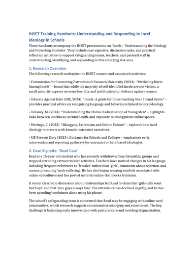 Understanding Incel Ideology and Its Dangers in Schools - Inset ...