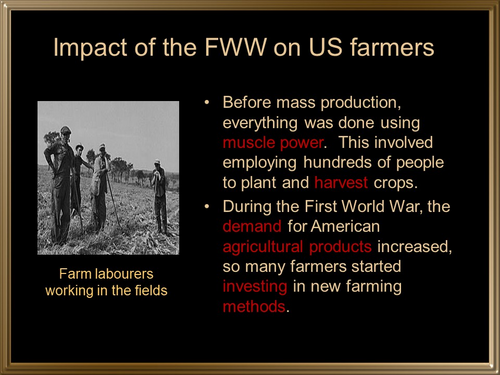 US Farmers in the 1920s: Revision Guide | Teaching Resources
