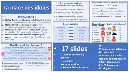 2026 French AQA GCSE Module 2.4 - La place des idoles