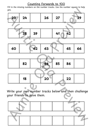 Year 1 Maths - Counting Forwards and Backwards to 100 | 2 lesson Plans ...