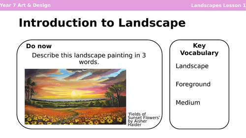 Landscapes Lesson 1 Intro to landscapes