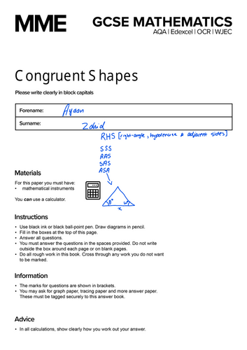 2026 - GCSE - Mathematics - Revision Notes + Worked Solutions On All ...