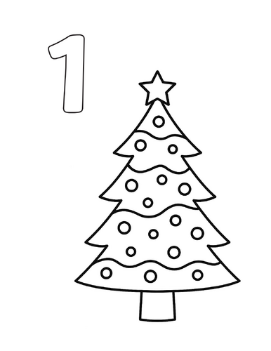 Christmas Numbers Counting and Colouring Resource