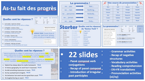 2026 French AQA GCSE Module 3.3 - As-tu fait des progrès ?