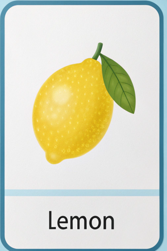 Printable English Fruit Flashcards for Kids , 90+ Colorful Vocabulary ...