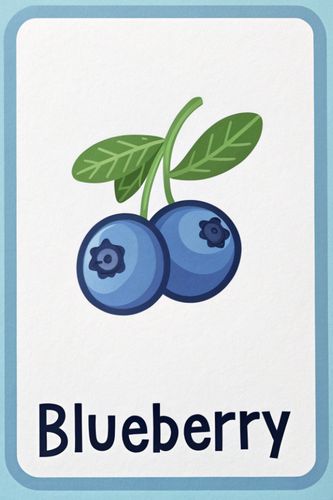 Printable English Fruit Flashcards for Kids , 90+ Colorful Vocabulary ...