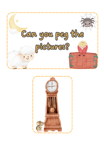Nursery Rhyme - Peg the picture
