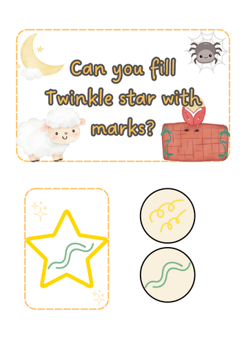 Nursery Rhymes - Twinkle mark making