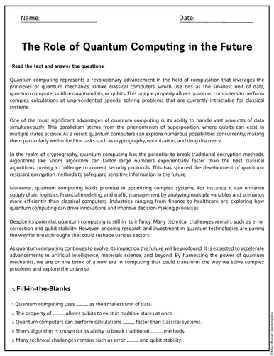 The Role of Quantum Computing in the Future Reading Comprehension ...