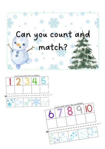 Winter - Count and match