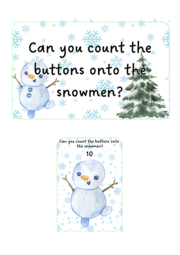 Winter - Snowmen buttons