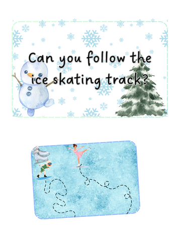 Winter - Ice skating patterns