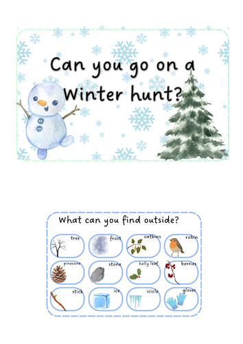 Winter - Winter outside hunt