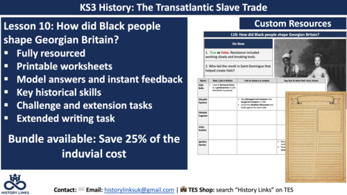 L10: How did Black people shape Georgian Britain? (Bonus Lesson)