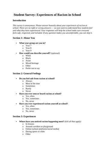 Project to Tackle Racism and Promote Inclusion in Schools | Teaching ...