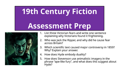 Jekyll and Hyde - Structure Assessment Prep and Assessment