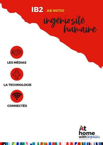 French Vocabulary List Human Ingenuity IB2 - Ab Initio | Teaching Resources