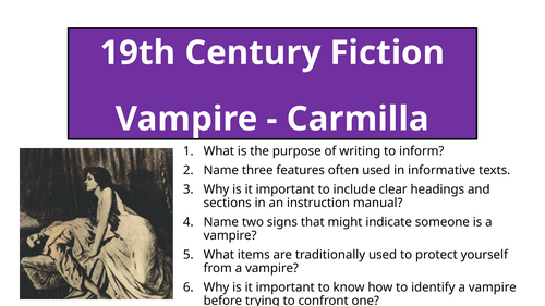 Carmilla - Representation Of The Vampire
