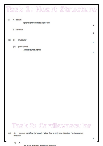 AQA GCSE Biology Higher Paper 1 Exam Practice | Teaching Resources