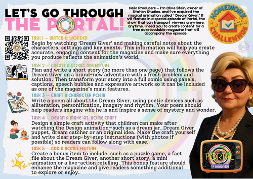 Let's Go Through The Portal with Olive Stein! KS2 Homework Challenge