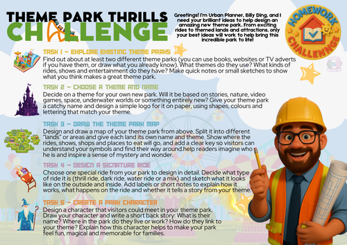 KS2 Project Challenge - Theme Park Thrills with Billy Ding!