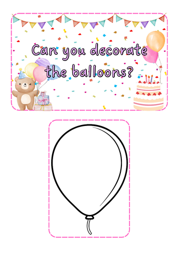 Birthday - Decorate balloons