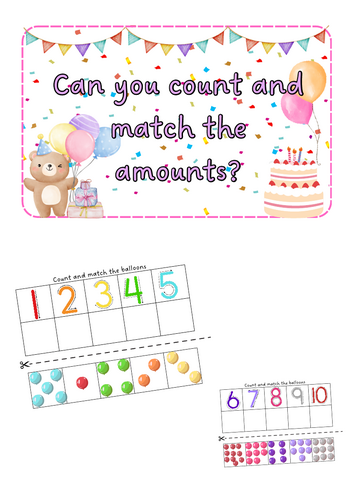 Birthday - Count and Match