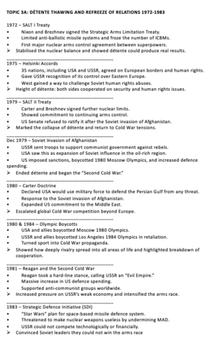 Edexcel GCSE History - End of the Cold War Booklet 3 | Teaching Resources