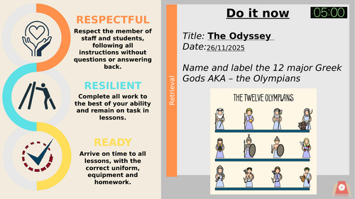 The Odyssey - Y7 Unit of Work | Teaching Resources
