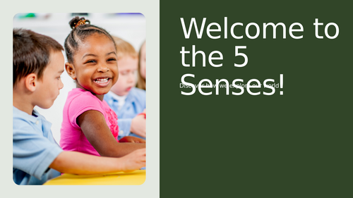 5 Senses EYFS