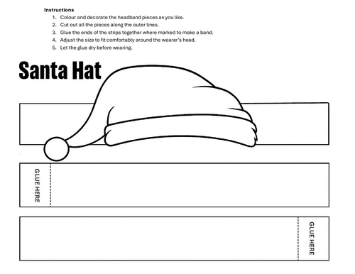 Christmas Headband Craft Activity