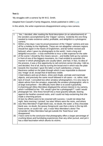 Edexcel GCSE English Language Paper 1 Mock Exam Walk Through Analysis ...
